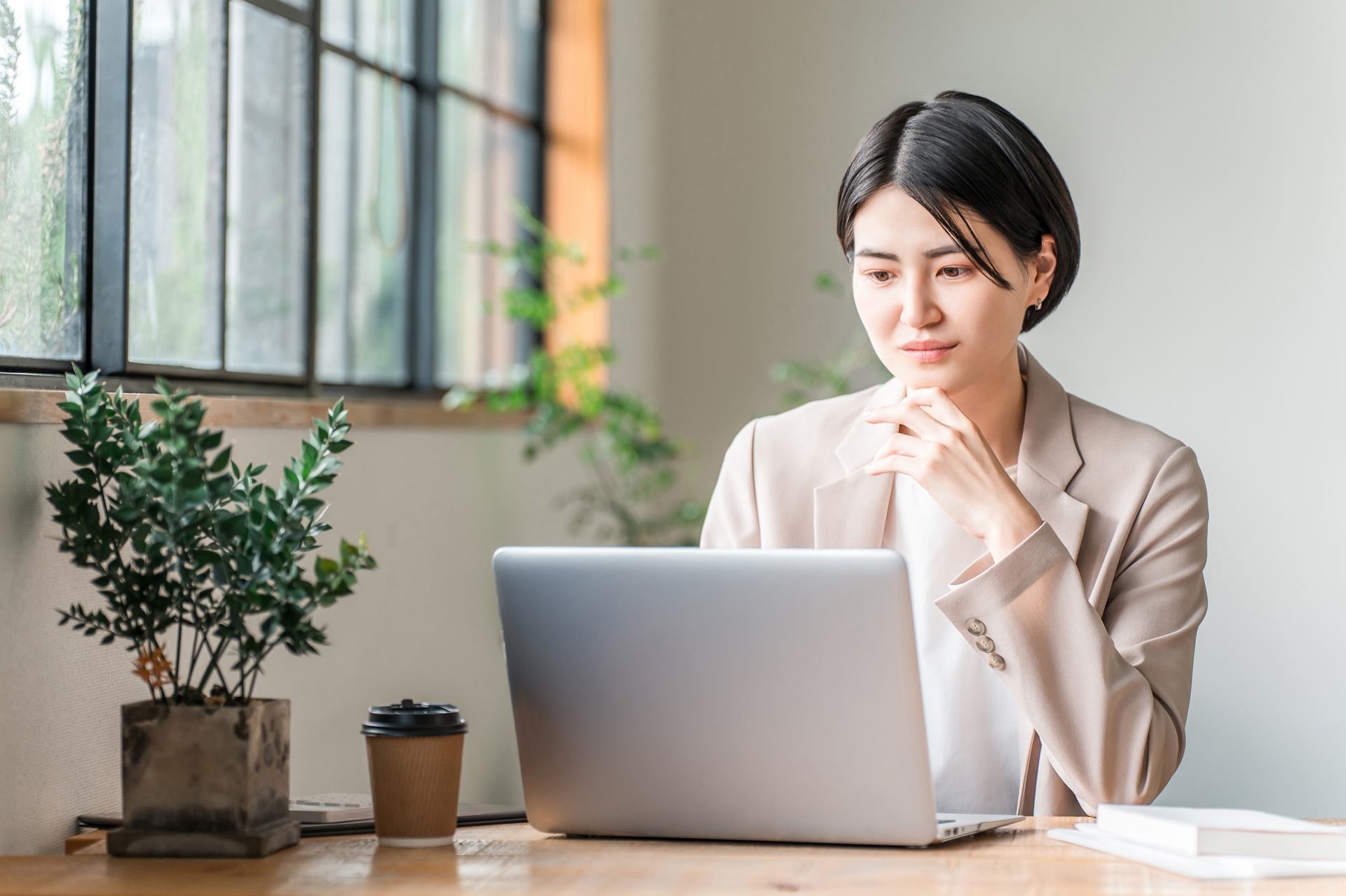 事業主　パソコン